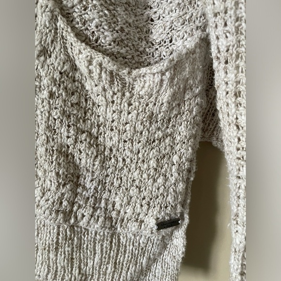 Abercrombie & Fitch grey Cream Knit Cardigan size M/L NWOT - Picture 4 of 5